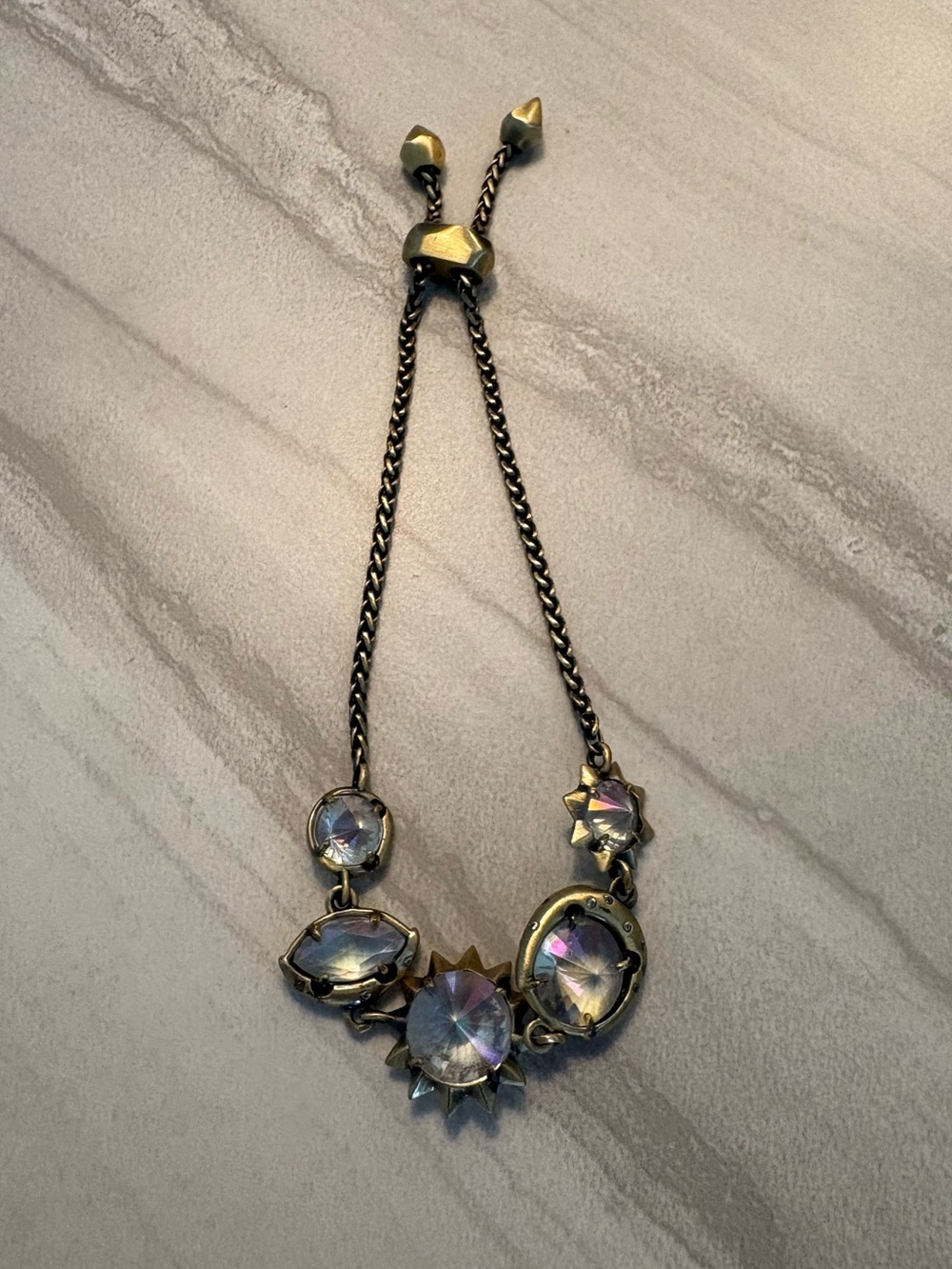 Kendra Scott Iridescent Celestial Sunburst Adjustable bracelet